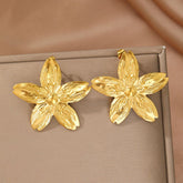 Stainless Steel Ear Studs-05 (Golden)